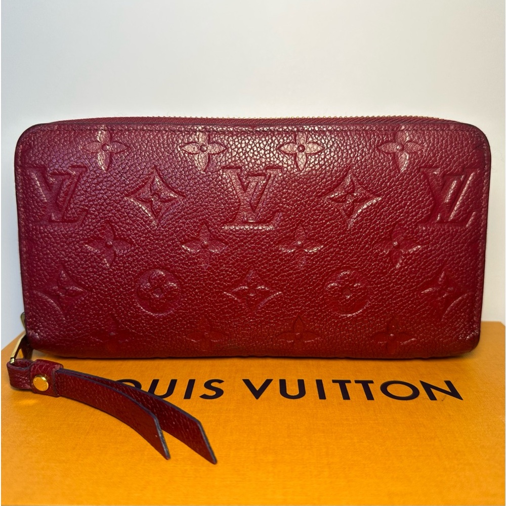 Authentic Louis Vuitton Monogram Empreinte Zippy Wallet